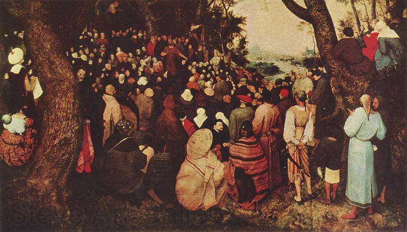 Pieter Bruegel the Elder Bubpredigt des Johannes Norge oil painting art